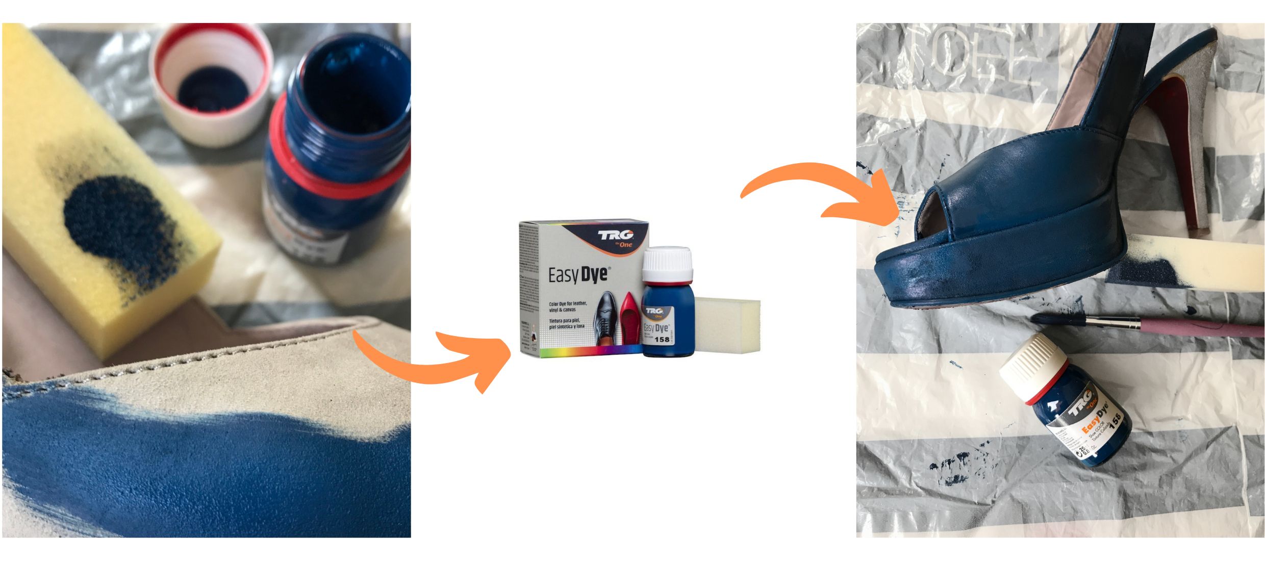 Modrá Barva na boty 158 air Blue Easy Dye TRG the one
